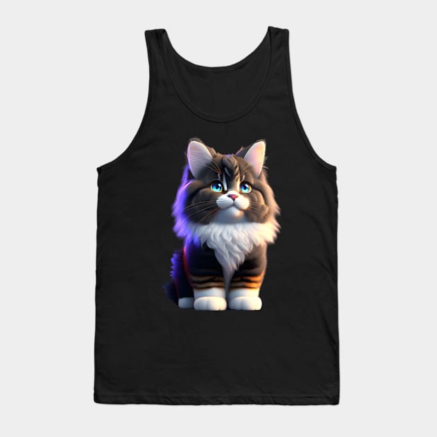 Adorable, Cool, Cute Cats and Kittens 42 Tank Top by The Black Panther